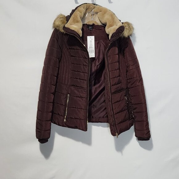 F & F Brown Winter Jacket w/Removable Hood - Size 4 - Picture 2 of 16